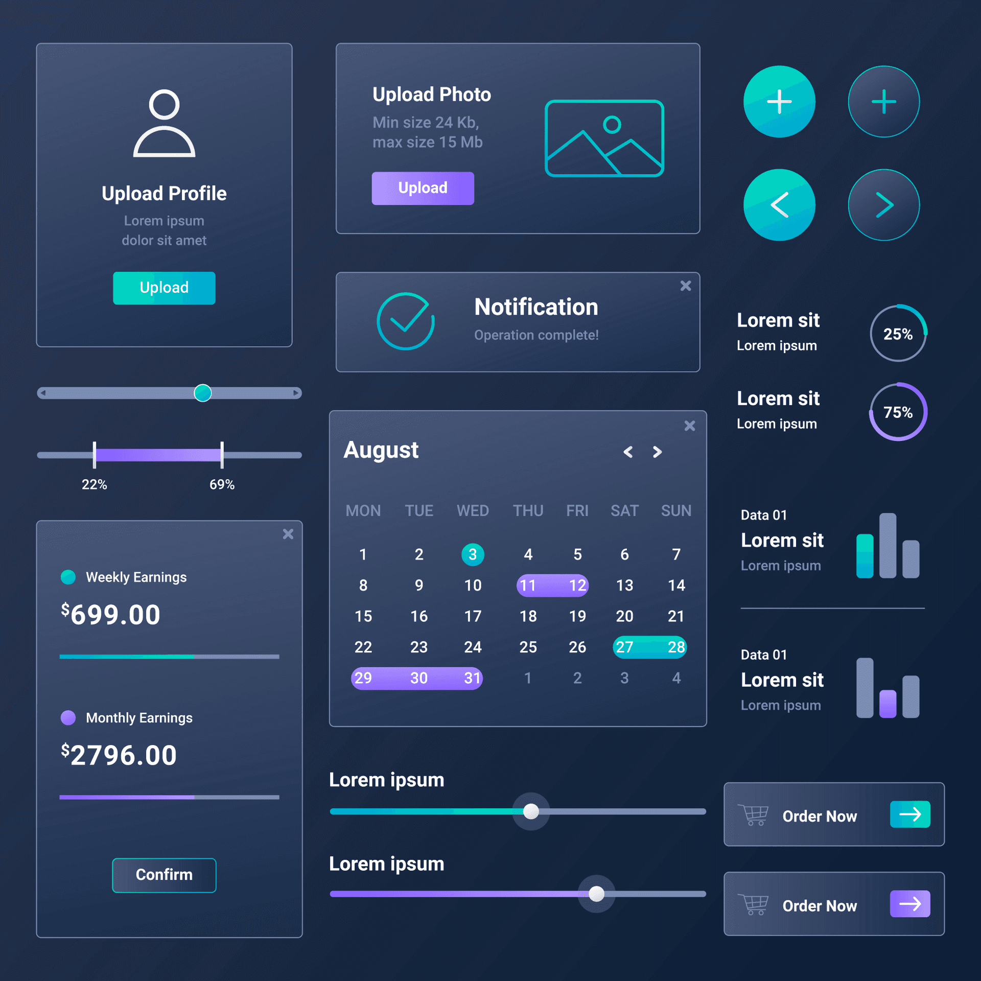 Dashboard einer individuellen SaaS-Verwaltungsplattform für den Sportbereich