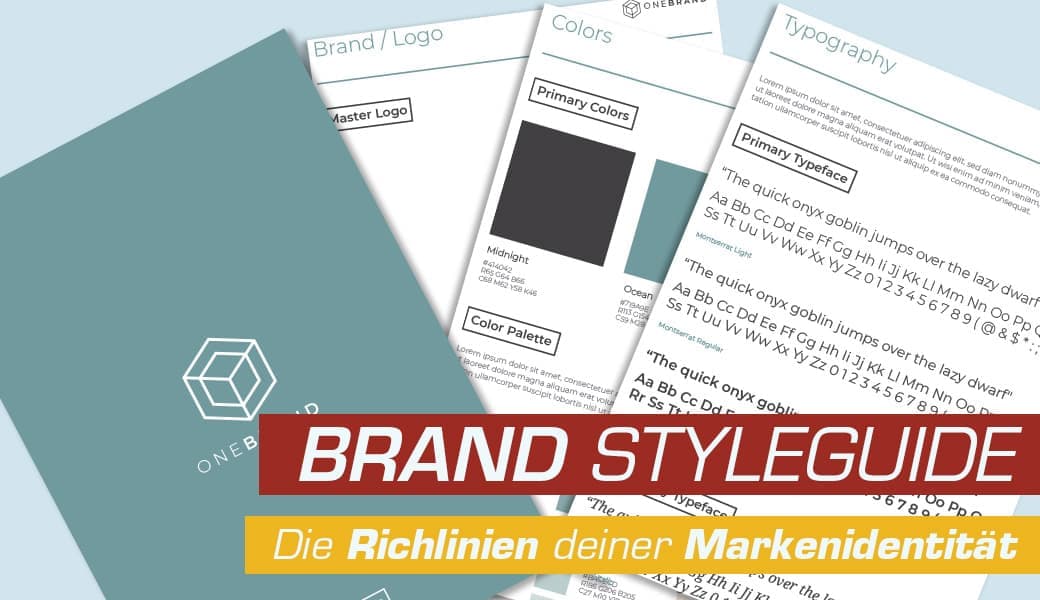 Markenidentität im Styleguide zusammengefasst
