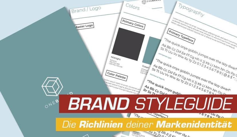 Markenidentität im Styleguide zusammengefasst Markenidentität im Styleguide zusammengefasst